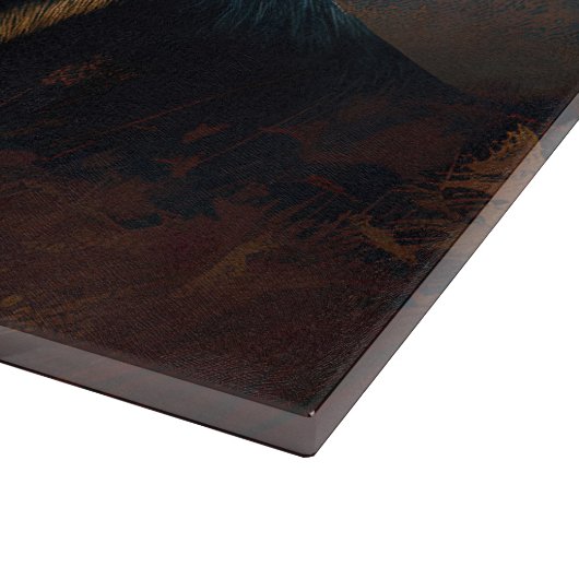 German Shepherd Halloween Scary Snijplank (Hoek)