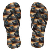 German Shepherd Halloween Scary Teenslippers (Voetbed)