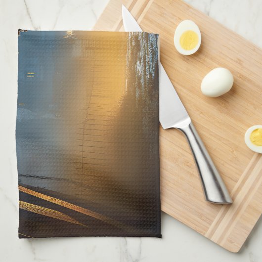 German Shepherd Halloween Scary Theedoek (Quarter Fold)