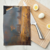 German Shepherd Halloween Scary Theedoek (Quarter Fold)