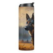 German Shepherd Halloween Scary Thermosbeker (Gedraaid links)