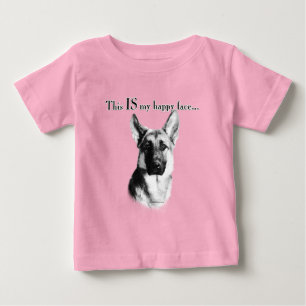 German Shepherd Happy Face