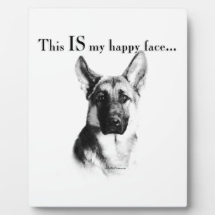 German Shepherd Happy Face Fotoplaat