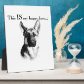 German Shepherd Happy Face Fotoplaat (Zijkant)