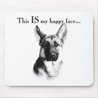 German Shepherd Happy Face Muismat