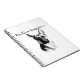 German Shepherd Happy Face Notitieboek (Rechterzijde)