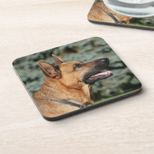 German Shepherd Headshot 1 Drankjes Onderzetter (Linkerzijde)