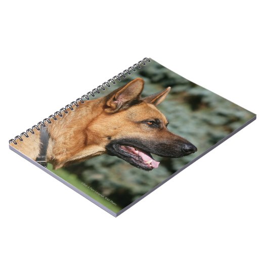 German Shepherd Headshot 1 Notitieboek (Linkerzijde)