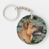 German Shepherd Headshot 1 Sleutelhanger (Voorkant)