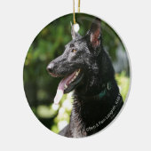 German Shepherd Headshot 2 Keramisch Ornament (Links)
