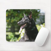 German Shepherd Headshot 2 Muismat (Met muis)