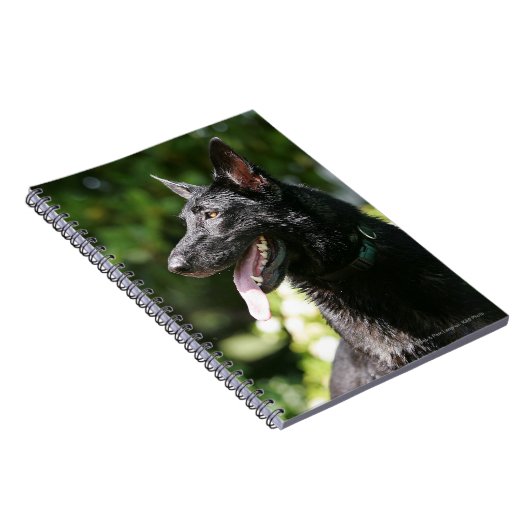 German Shepherd Headshot 2 Notitieboek (Rechterzijde)