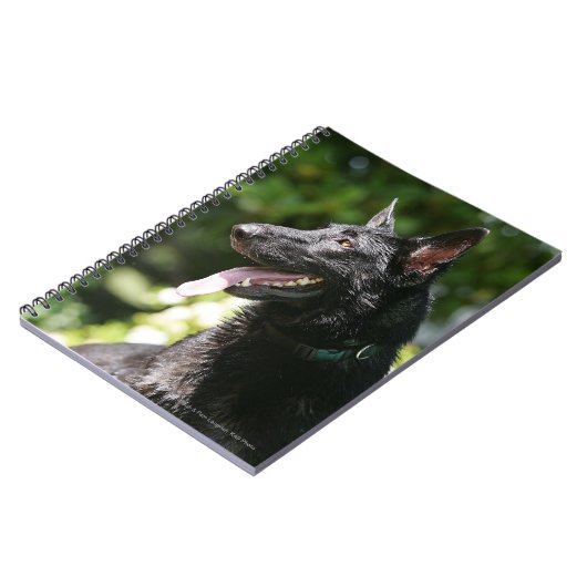 German Shepherd Headshot 2 Notitieboek (Linkerzijde)