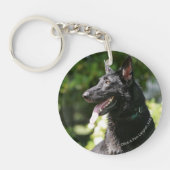 German Shepherd Headshot 2 Sleutelhanger (Voorkant)