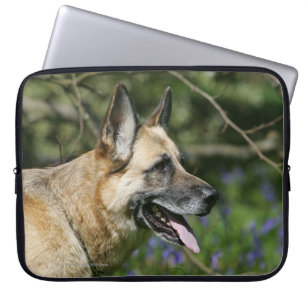 German Shepherd Headshot 3 Laptop Sleeve