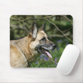 German Shepherd Headshot 3 Muismat (Met muis)