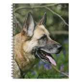 German Shepherd Headshot 3 Notitieboek (Voorkant)