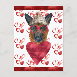 German Shepherd Heart Hondenliefhebber Valentijn G Briefkaart
