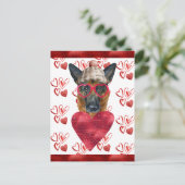German Shepherd Heart Hondenliefhebber Valentijn G Briefkaart (Staand voorkant)