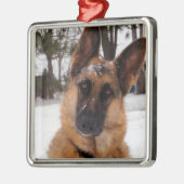 German Shepherd Holiday Orname Metalen Ornament (Links)