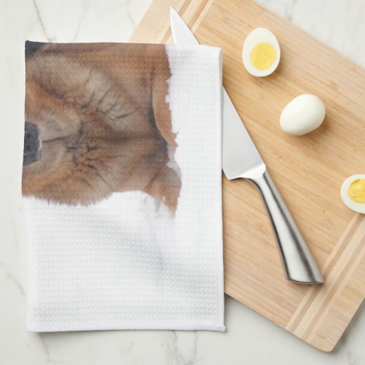 German Shepherd Holiday Theedoek (Quarter Fold)