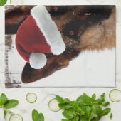 German Shepherd Holiday Theedoek (Gevouwen)