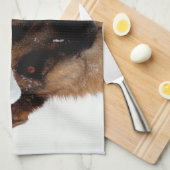 German Shepherd Holiday Theedoek (Quarter Fold)