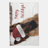 German Shepherd Holiday Theedoek (Verticaal)