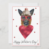 German Shepherd Hondenliefhebber Valentijn Gift Feestdagenkaart (Voorkant)