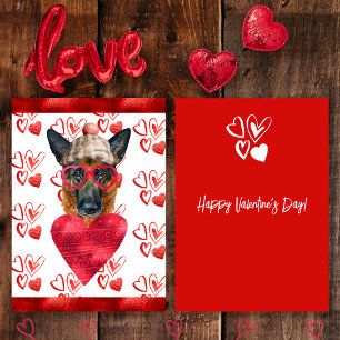 German Shepherd Hondenliefhebber Valentijn Gift Feestdagenkaart