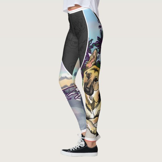 German Shepherd, Honolulu Hawaii (voeg de naam van Leggings (Links)