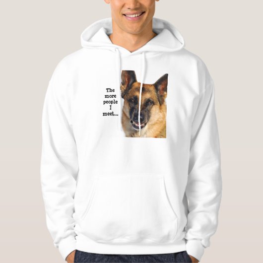 German Shepherd Hooded Sweatshirt (Voorkant)