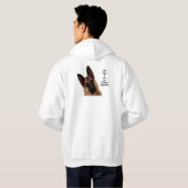 German Shepherd Hooded Sweatshirt (Achterkant volledig)