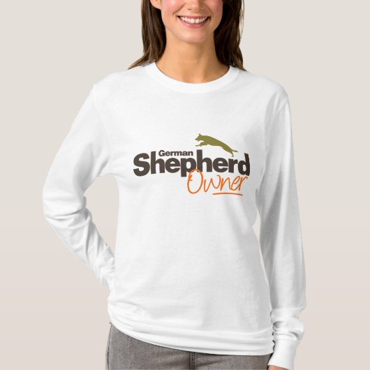 German Shepherd Hoodie T-shirt (Voorkant)