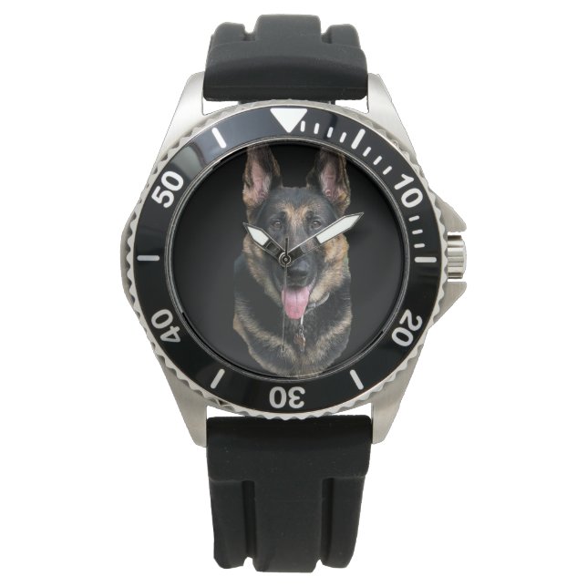 GERMAN SHEPHERD HORLOGE (Voorkant)