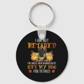 German Shepherd I Am Not Retired I'm Under New Man Sleutelhanger (Voorkant)