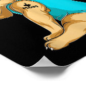 German Shepherd I Love Mam Tattoo Apparel Dog Ma Poster (Hoek)