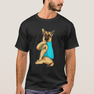 German Shepherd I Love Mam Tattoo Apparel Dog Ma T-shirt