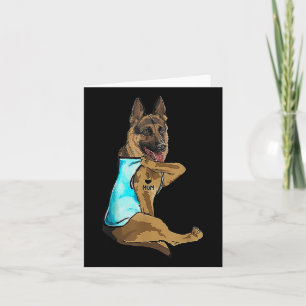 German Shepherd I Love Mam Tattoo Dog Moederdag Kaart