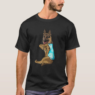 German Shepherd I Love Mam Tattoo T-Shirt