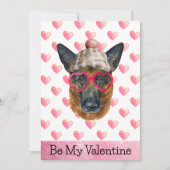 German Shepherd I Wof You Dog Valentijnsdag Feestdagenkaart (Voorkant)