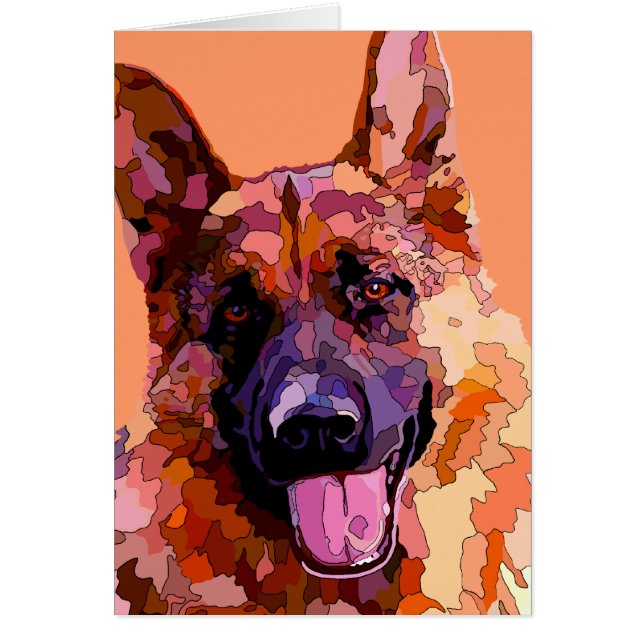 German Shepherd in Bright Colors (Voorkant)
