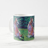 German Shepherd in Field Koffiemok (Voorkant links)