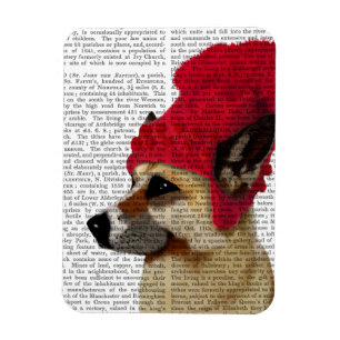 German Shepherd in Red Wooly Pet Magneet
