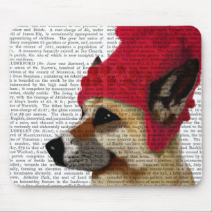 German Shepherd in Red Wooly Pet Muismat