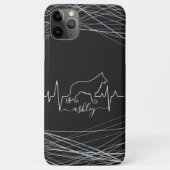 German Shepherd is hartslag Cool Minimal Dog Case-Mate iPhone Case (Achterkant)