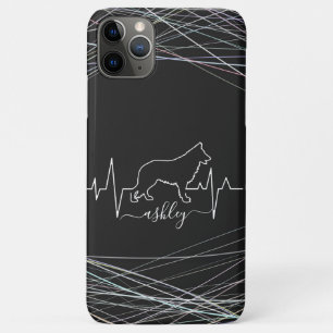 German Shepherd is hartslag Cool Minimal Dog Case-Mate iPhone Case