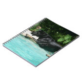 German Shepherd Jumping in Water Notitieboek (Linkerzijde)