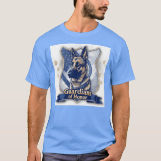 German Shepherd K9 Guardians of Honor Police Dog L T-shirt