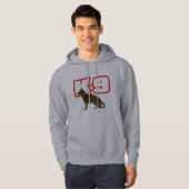 German Shepherd K-9 Hoodie (Voorkant volledig)